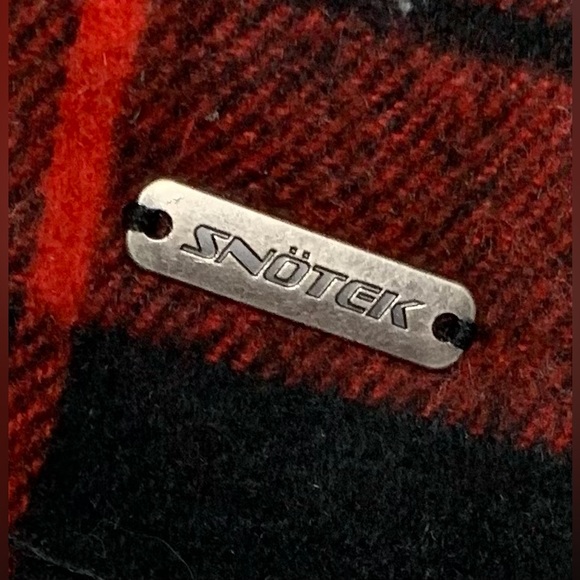 Snotek - Hunting / Aviator Hat With Faux Fur Lining And Trim Red And Black Plaid - Picture 10 of 11